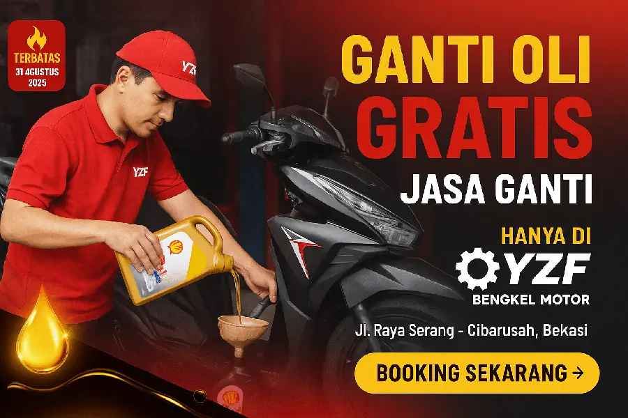promo YZF bengkel motor